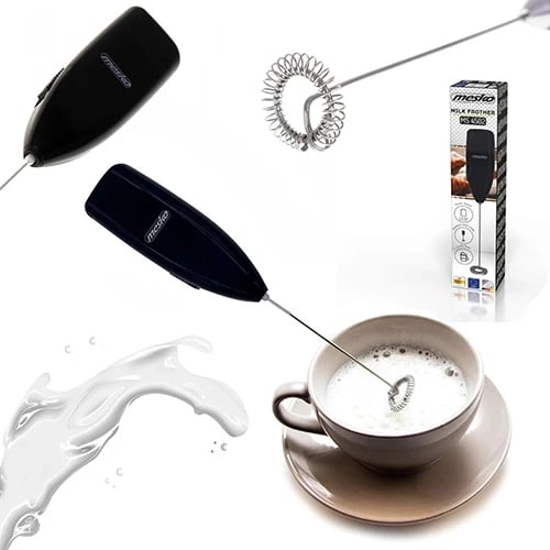 Rrahës qumështi, Adler, MS 4502, çelik inox tel rrahës, me bateri 2xAA, zi