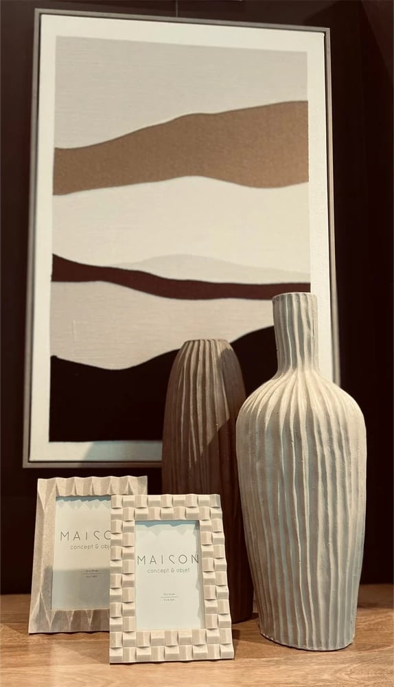 Kornizë për foto Cubic, polirezina, ngjyrë e bardhë, 17x2x22 cm