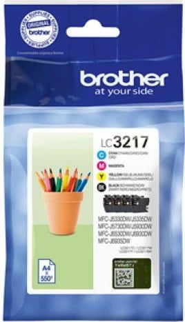 Kartrixhe boje Brother LC3217 origjinale, Rainbow-Pack CMYK, set 4 copë