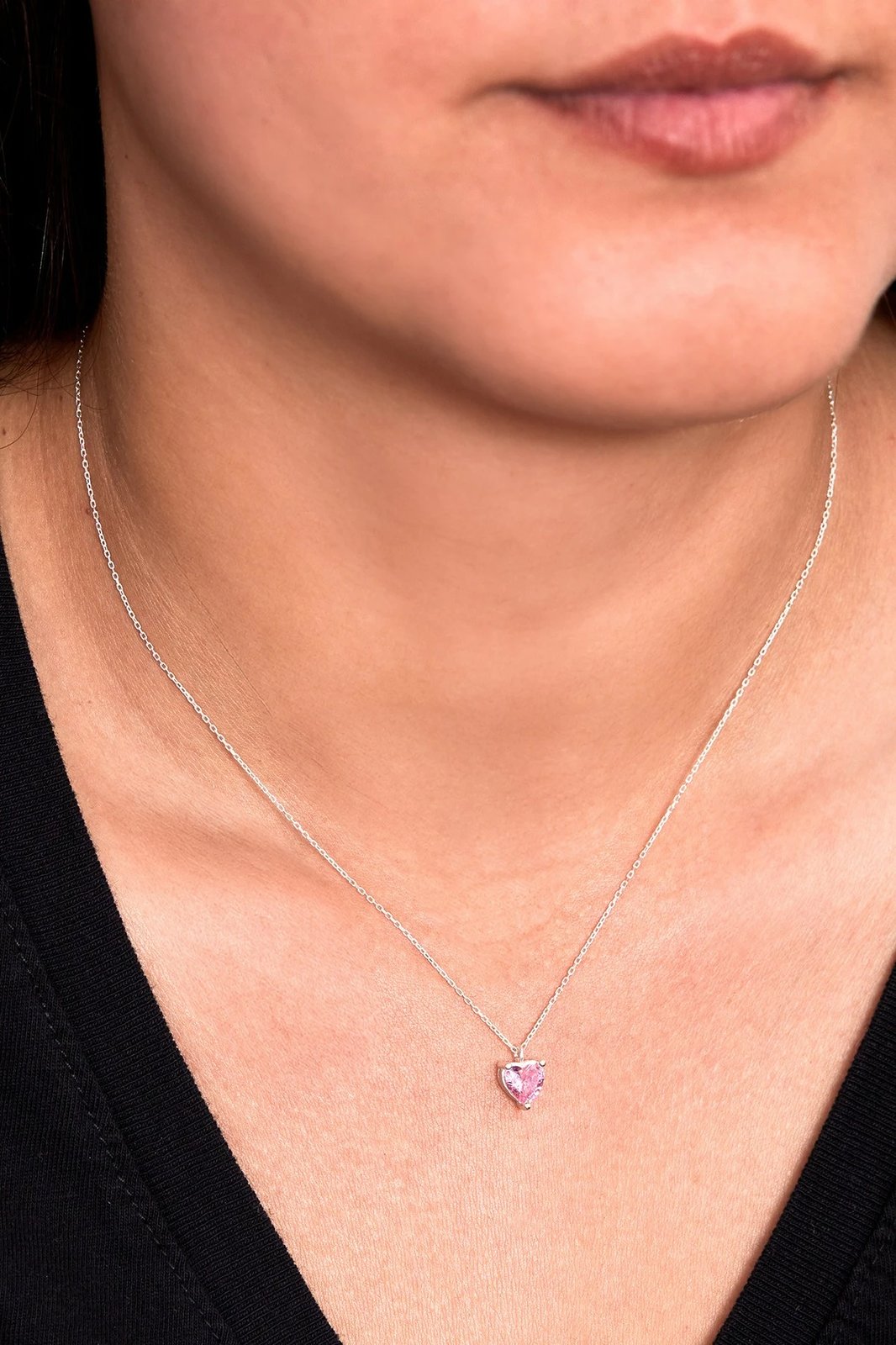 Qafore argjendi Elika Silver, ELKAB92244, rozë