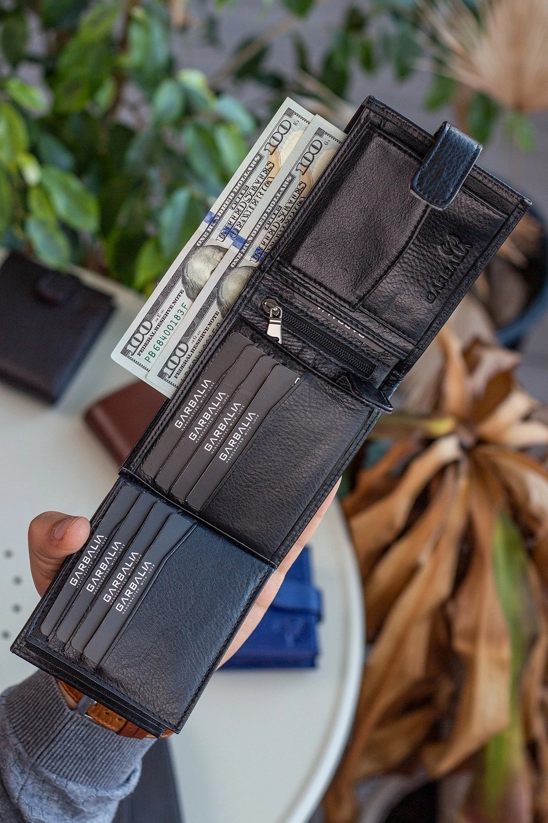 Set portofoli me rrip (2 copë), Zoozie Bags, Chelsea, ngjyrë e zezë