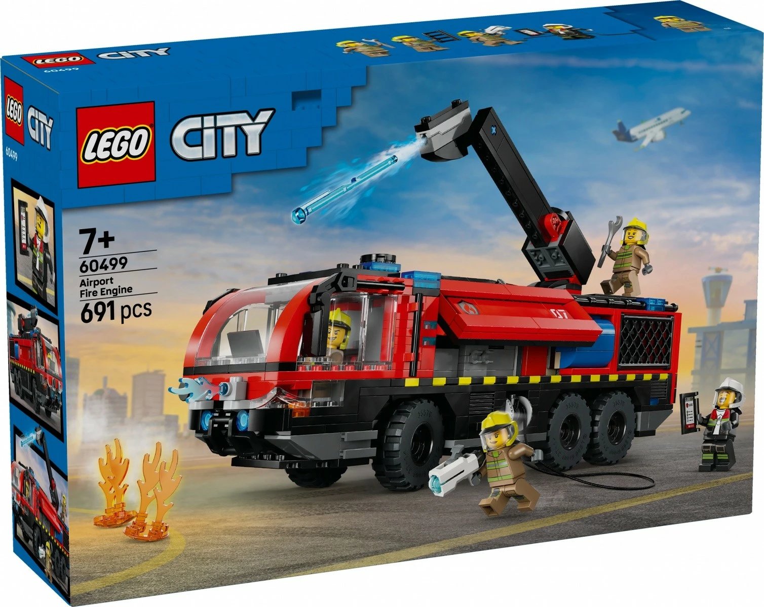Set ndërtimi LEGO City 60499 kamion zjarrfikës aeroporti 691 pjesë 7+