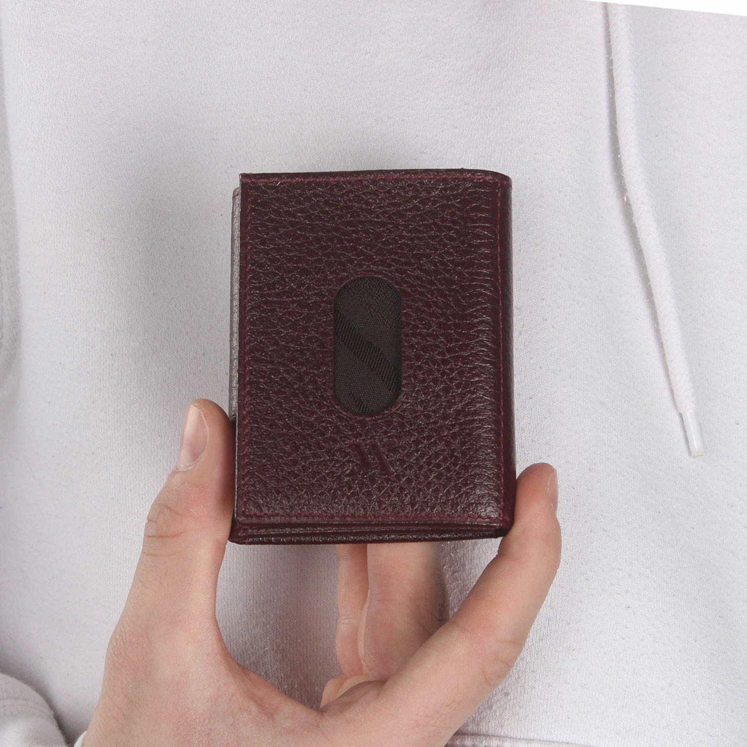Portofol lëkure ngjyrë e kuqe e errët, Zoozie Bags, 4502