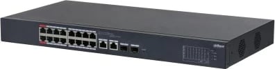 Switch i menaxhueshëm DAHUA CS4218-16ET-135, 16 porta Gigabit Ethernet, PoE, Metal, i zi