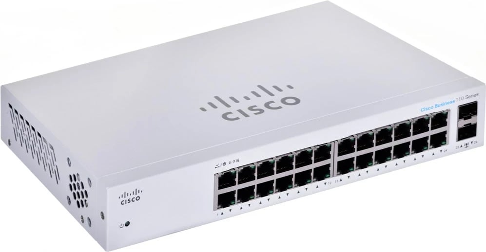 Switch Cisco CBS110, 24 porta GE, 2x1G SFP, Gri