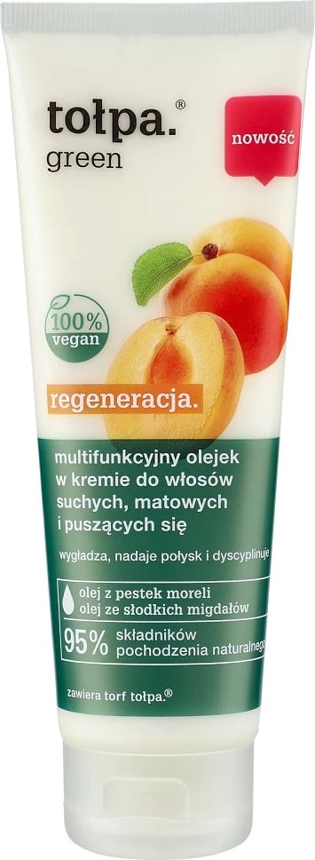 Krem vaj multifunksional për flokë Tołpa për femra jeshile 125ml