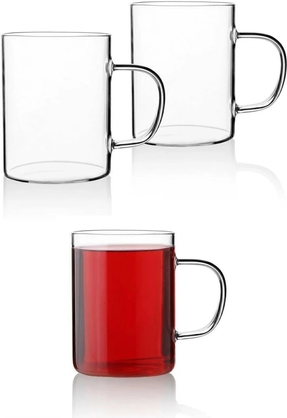 Set gotash prej qelqi (6 copë), Hermia, Bayv, transparent