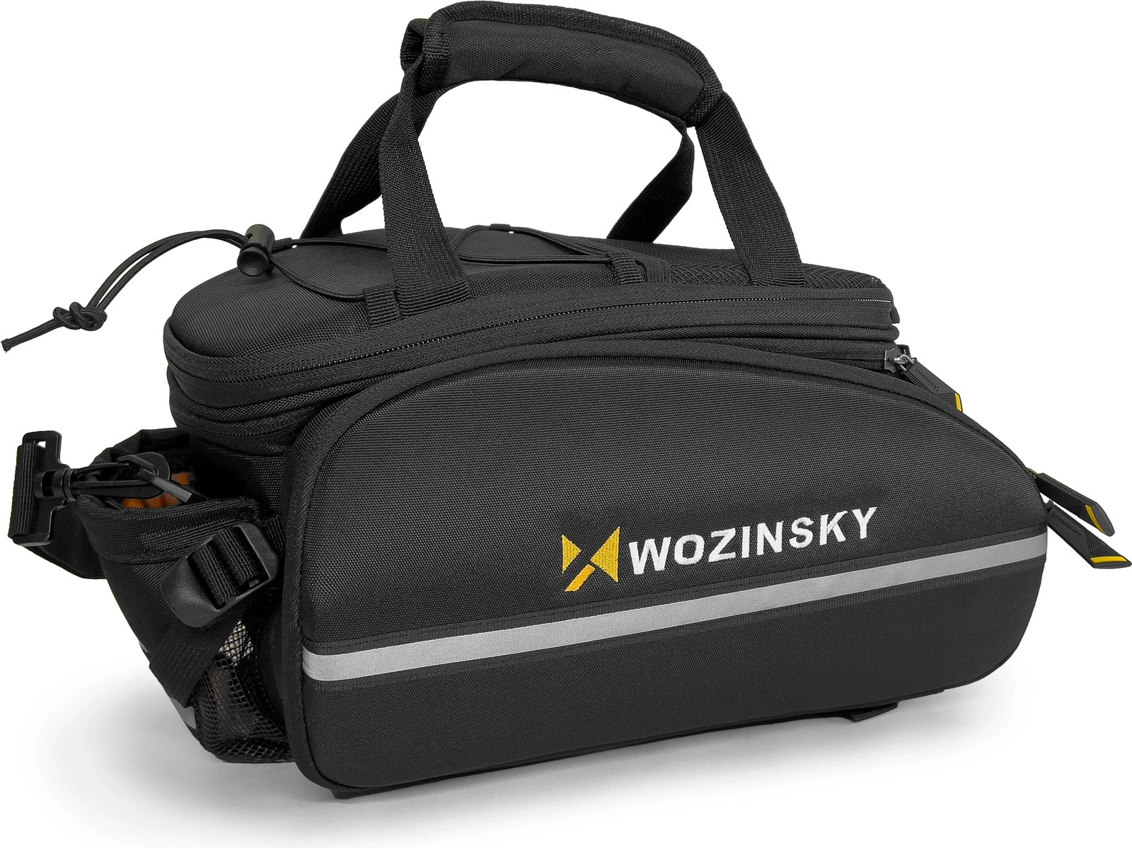 Çantë biçiklete Wozinsky WBB19BK, 35L, me mbulesë shiu, e zezë Çantë biçiklete Wozinsky WBB19BK, 35L, me mbulesë shiu, e zezë