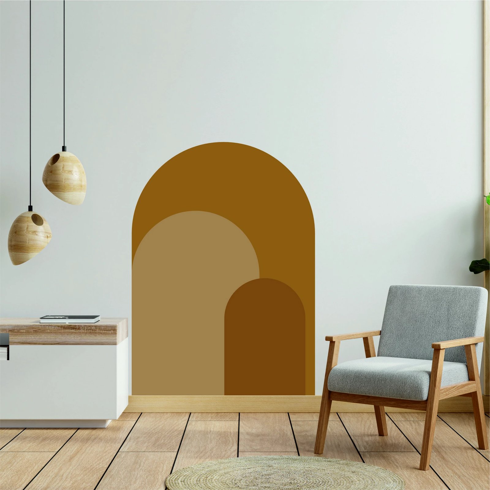 Sticker dekorativ për mur Wallity, shumëngjyrësh, MB-00102