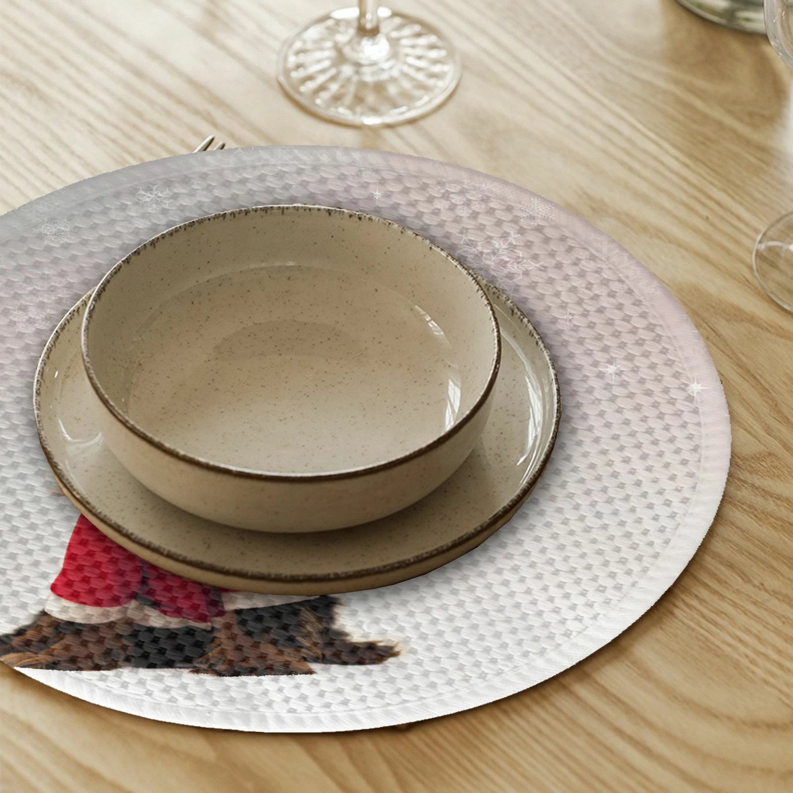 Set 4 nënshtrues tavoline Hermia Concept, shumëngjyrësh, 37cm