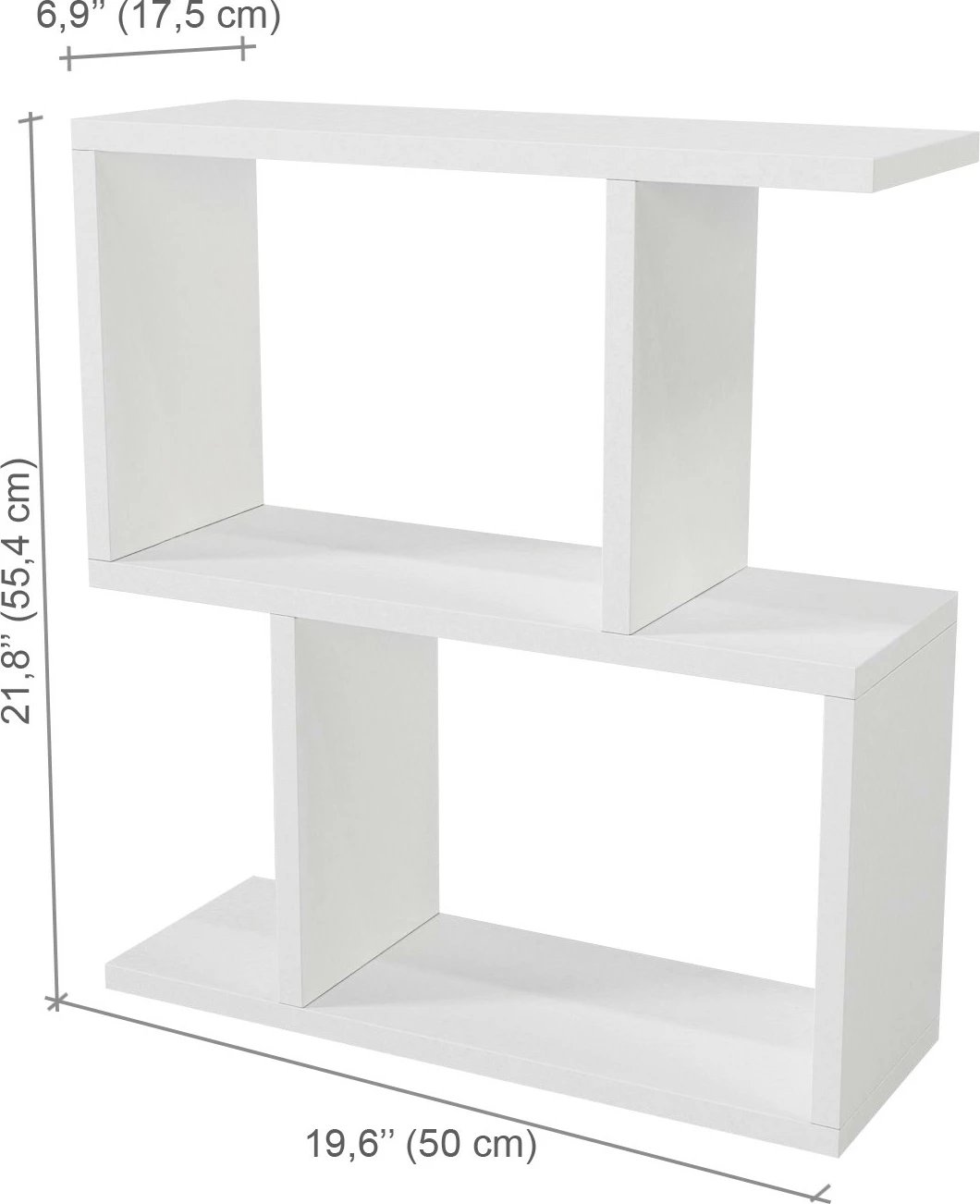 Tavolinë anësore Hanah Home, Karinus, e bardhë