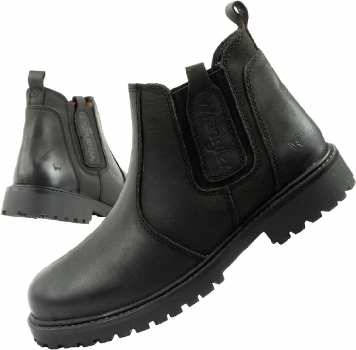 Çizme chelsea për meshkuj Wrangler, lëkure