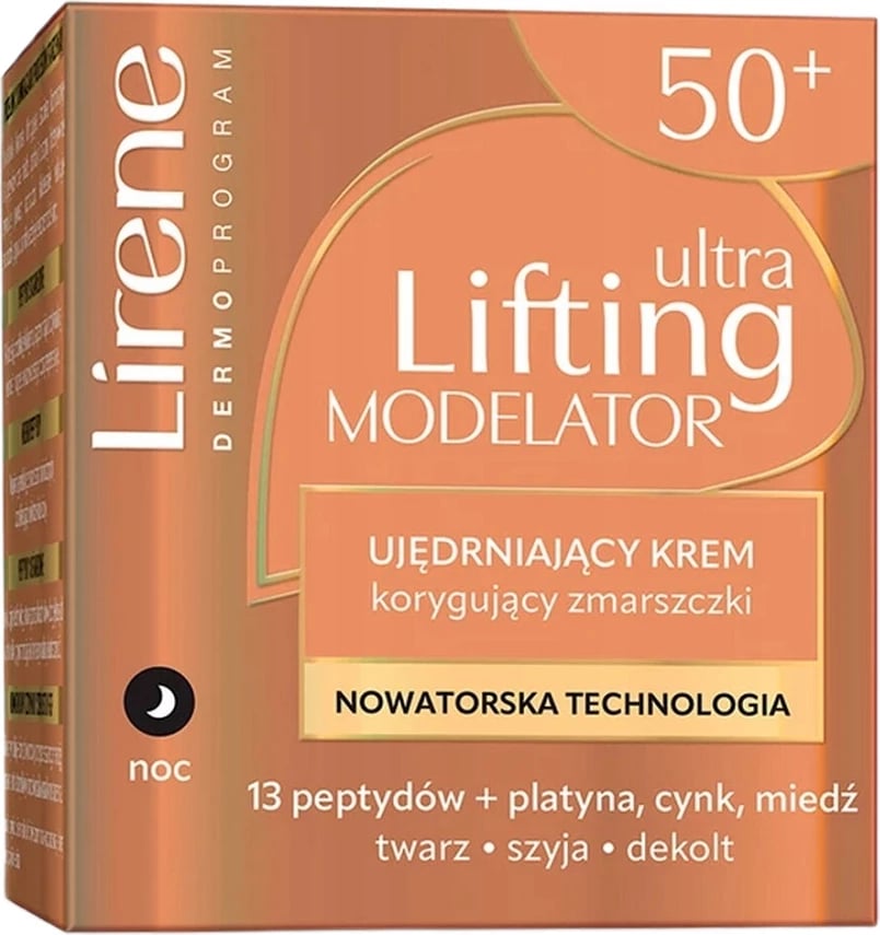 Krem nate kundër rrudhave për femra Lirene Ultra Lifting Modelator Firming Wrinkle Correcting, 50ml