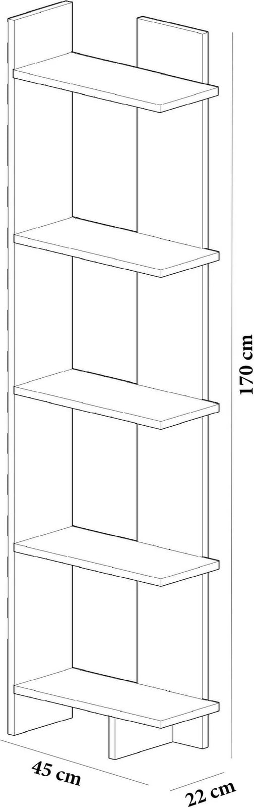 Raft librash Hanah Home, Als, i bardhë