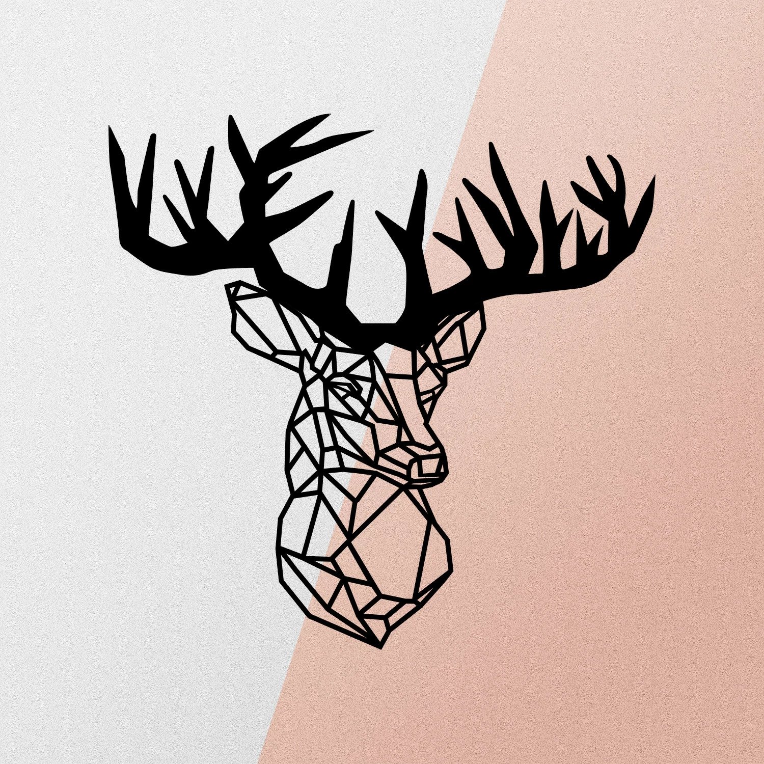 Aksesor dekorativ metalik për mur, Wallity, dekor me drer Aksesor dekorativ metalik për mur, Wallity, dekor me drer