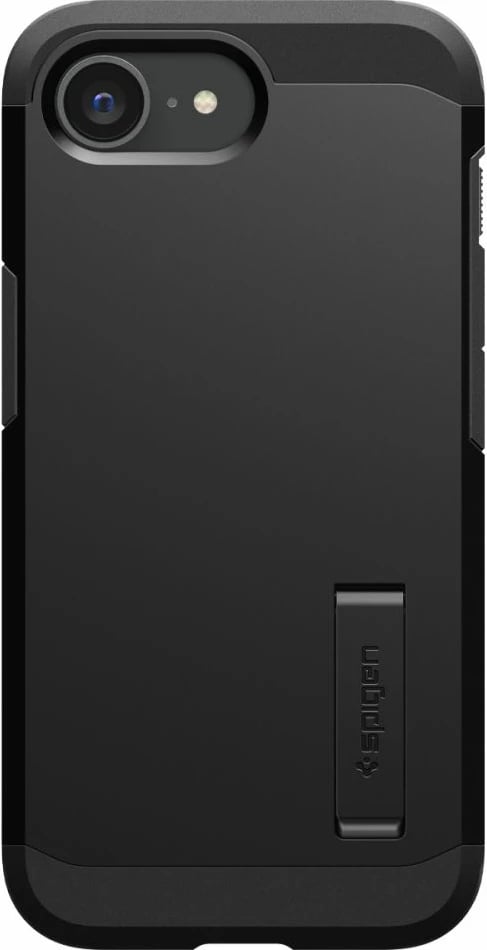 Mbështjellës Spigen Tough Armor MagSafe për iPhone 16e, me këmbë, Zi