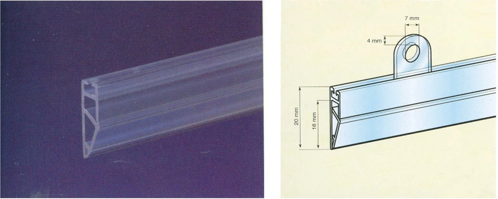 Shiritë PVC NEXT 0.70m (10 copë)