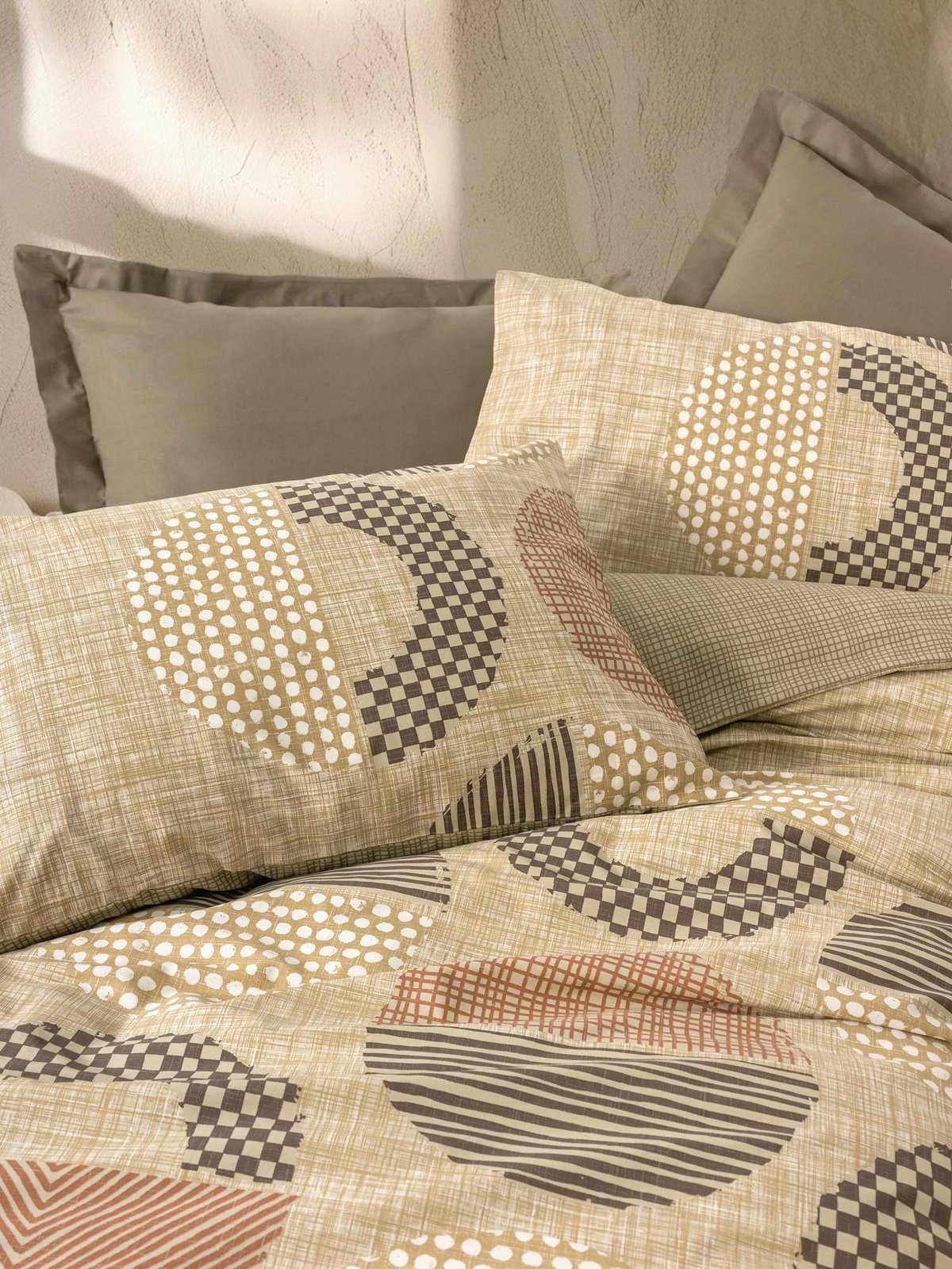 Set mbulesë për jorgan dopio, Moona, ngjyrë kafe, L'Essentiel Linge de Maison