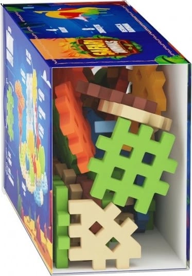 Set lodrash ndërtimi Marioinex Mini Waffle Safari Animals, 50 pjesë
