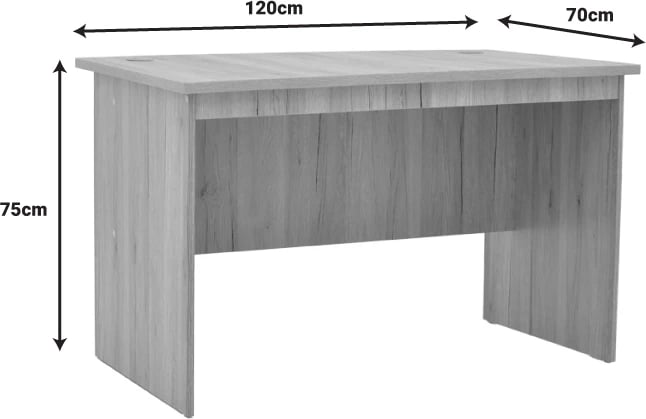 Tavolinë pune Anze melaminë natyrale 120x70x75cm