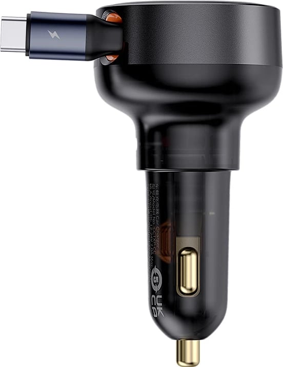 Karikues veture Baseus Enjoyment Pro, USB-C (femër/mashkull), 60W, i zi
