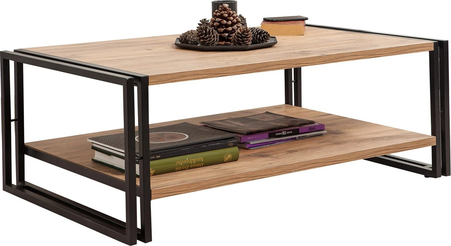 Set mobiljesh për dhomë dite, Skye Decor, Cosmo Takım 25, ngjyrë pishë Atlantike dhe e zezë