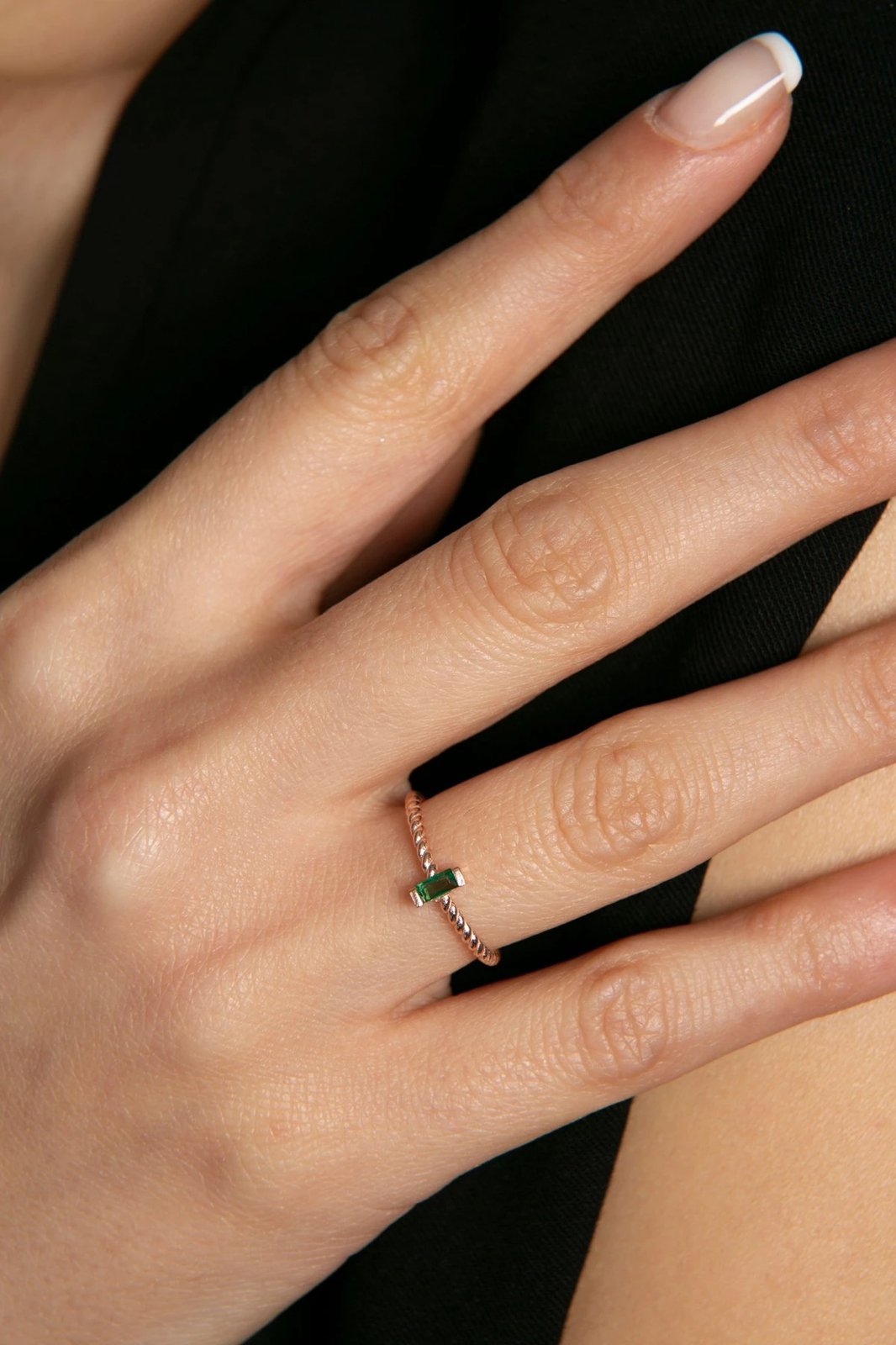 Unazë argjendi Elika Silver, ngjyrë rozë ari, FA182778