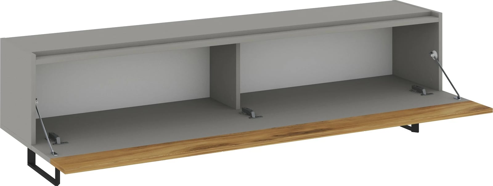 Komodë TV Skye Decor, ngjyrë gri, lis