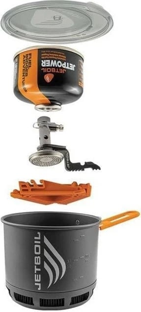 Sistem portativ për gatim Jetboil Stash, 800 ml, Metalik