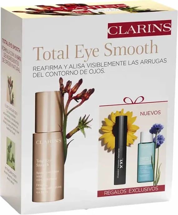 Set për kujdesin e syve Clarins Total Eye Smooth unisex 15ml, 3 copë