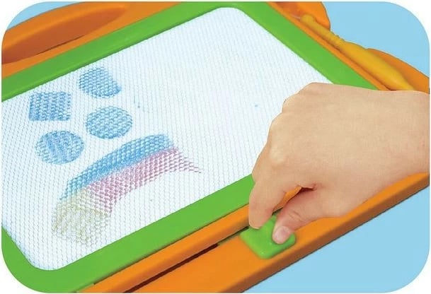 Tabllo magnetike për vizatim Smily Play SP82963, me laps magnetik dhe stampila, portokalli