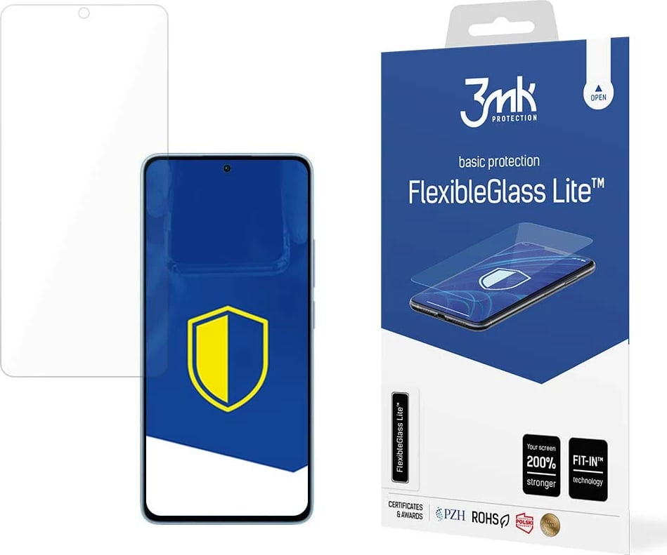 Xham hibrid mbrojtës 3mk FlexibleGlass Lite për Xiaomi Redmi Note 13 4G, ultra i hollë