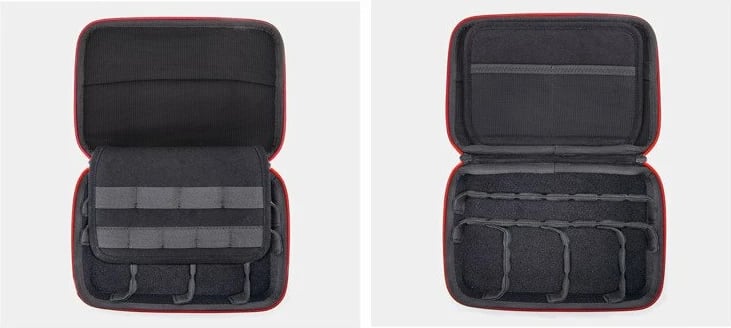 çantë transporti PGYTECH P-18C-020 për DJI OM 5/4/3, Pocket/Pocket 2 dhe kamera aksioni, ndarje modulare, rezistente ndaj ujit, e zezë