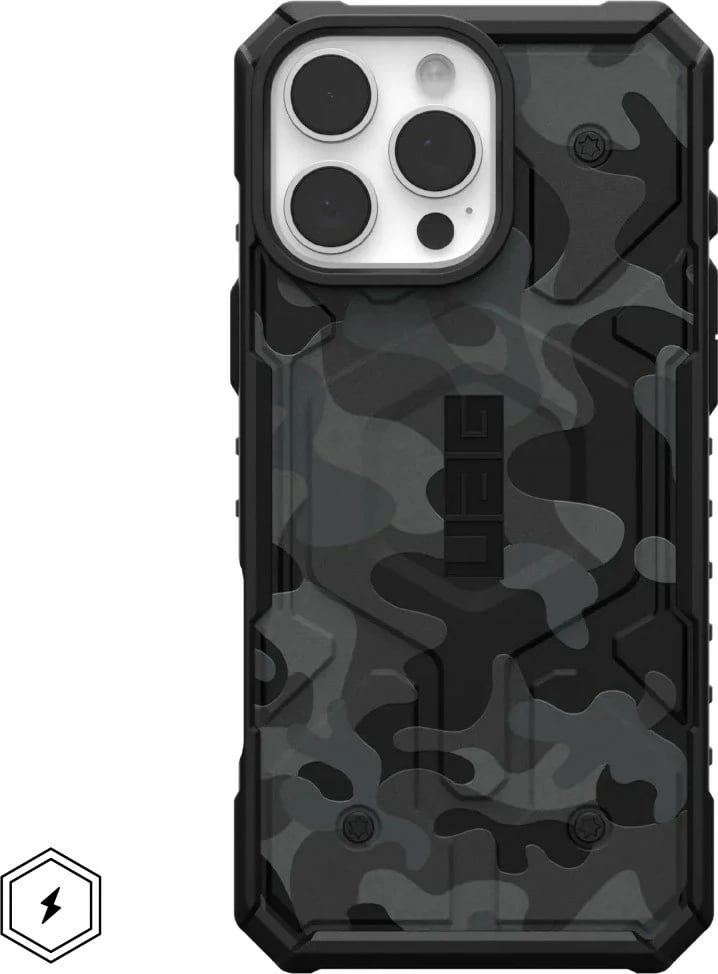 Mbështjellës Urban Armor Gear Pathfinder SE për iPhone 16 Pro Max, gri, model AW82-0AH