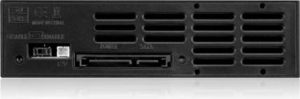 Kasë ICY BOX IB-158SK-B, 3.5" SATA, 5.25" bay, alumini, e zezë