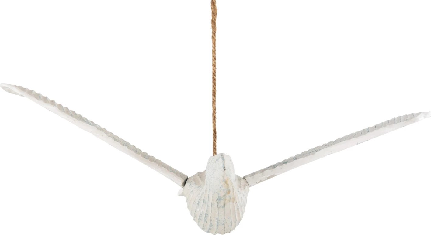 Dekor varëse pulëbardhë, FH4302, dru Albasia, ngjyrë blu, 93x62x12-100H cm