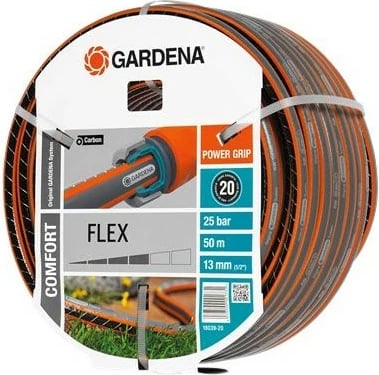 Zorrë uji GARDENA Comfort FLEX 50m, 1/2", e zezë/gri/portokalli