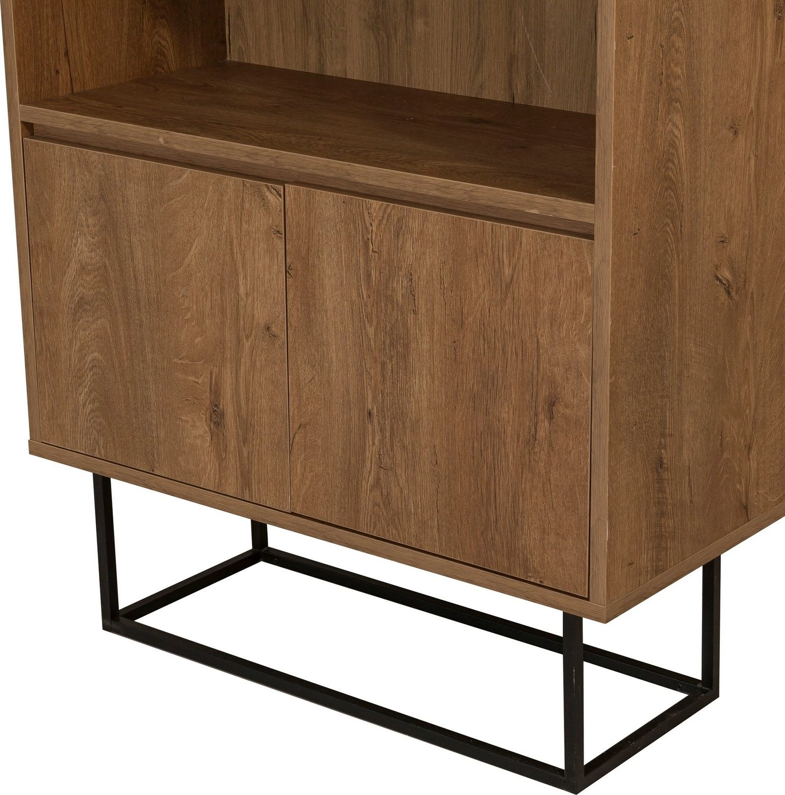 Set mobiljesh për dhomë dite Skye Decor, Laxus Takım 13, ngjyrë arre dhe e zezë