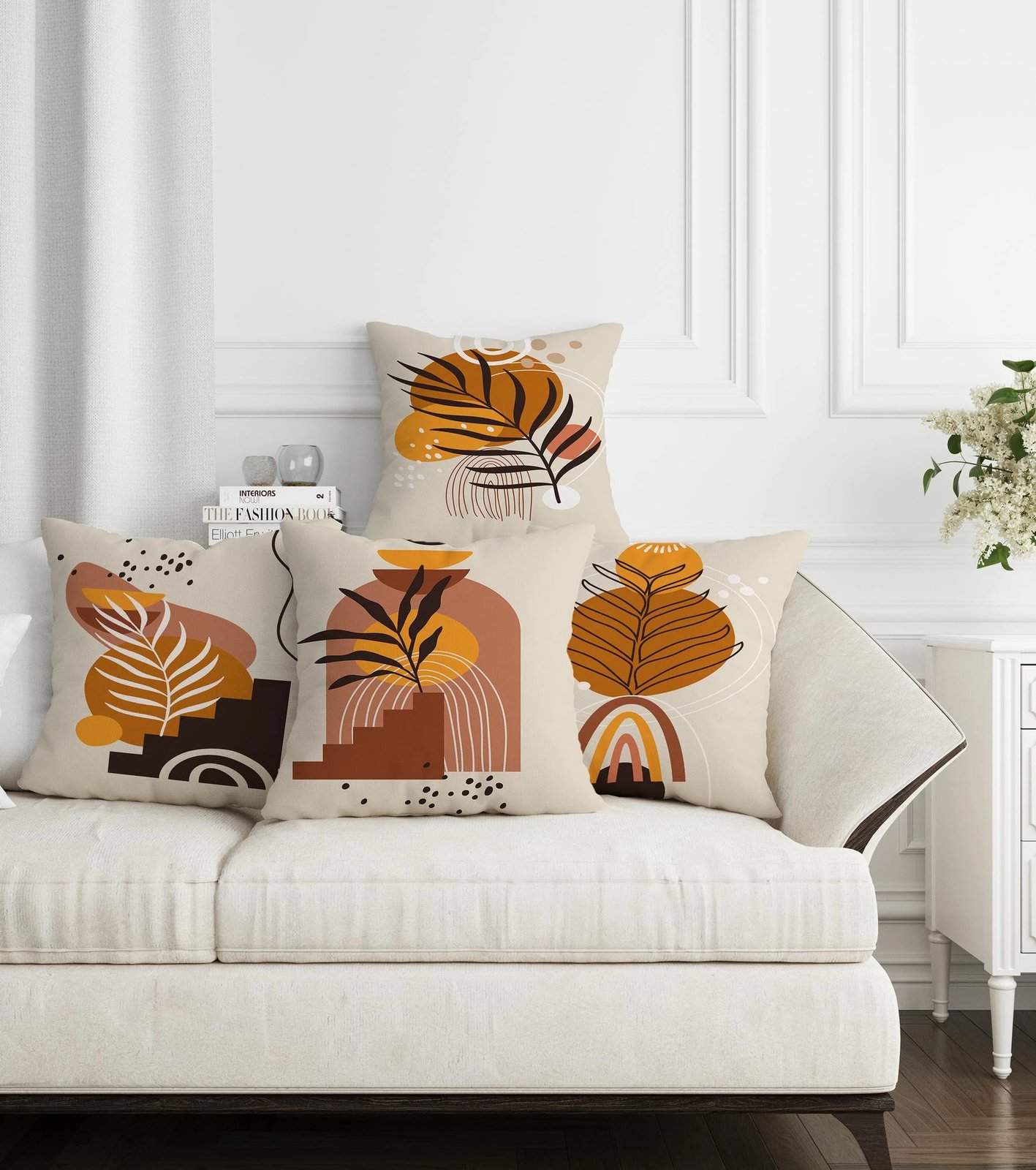 Set jastëkësh dekorativ (4 copë), dizajn Aberto, ASR-plw4 - 12