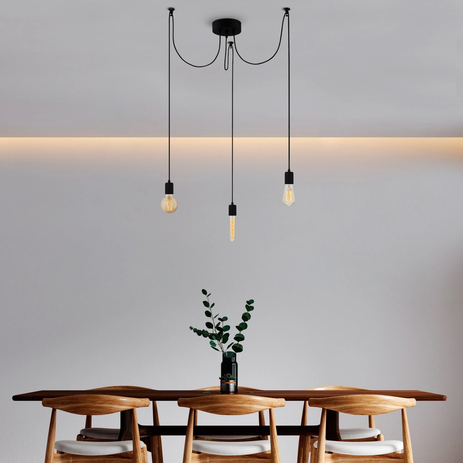 Llambë tavani Opviq, Kabluni, MR-927, ngjyrë e zezë Llambë tavani Opviq, Kabluni, MR-927, ngjyrë e zezë