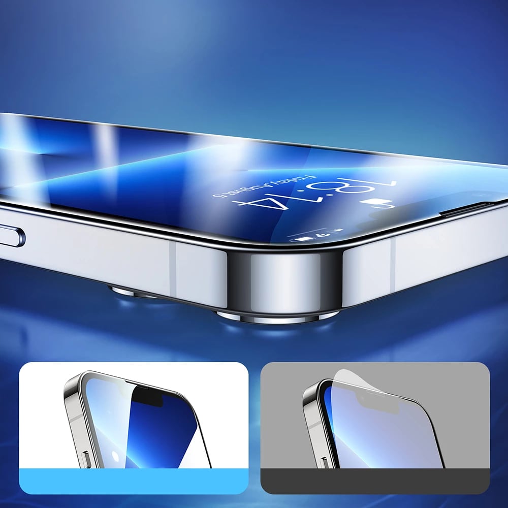 Xham mbrojtës Joyroom Knight 2.5D FS TG për iPhone 14 Plus, set prej 5 copë, Transparent