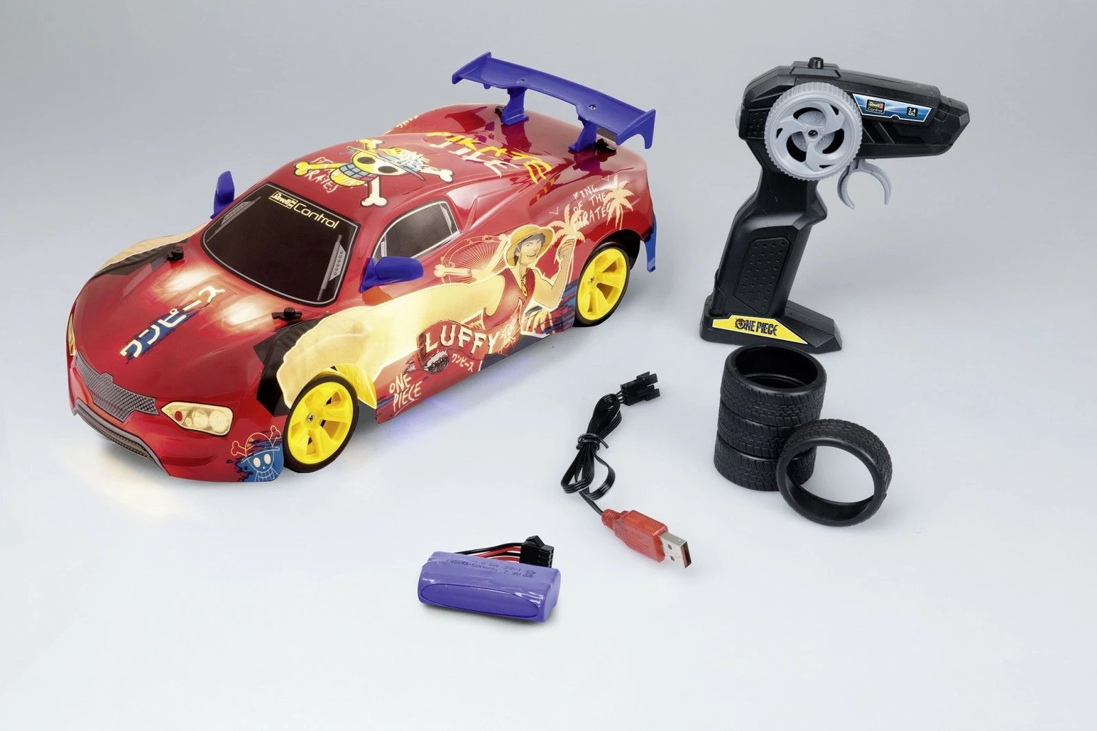 Makine me telekomandë Revell RC One Piece Drift Car 1:18, e kuqe Makine me telekomandë Revell RC One Piece Drift Car 1:18, e kuqe