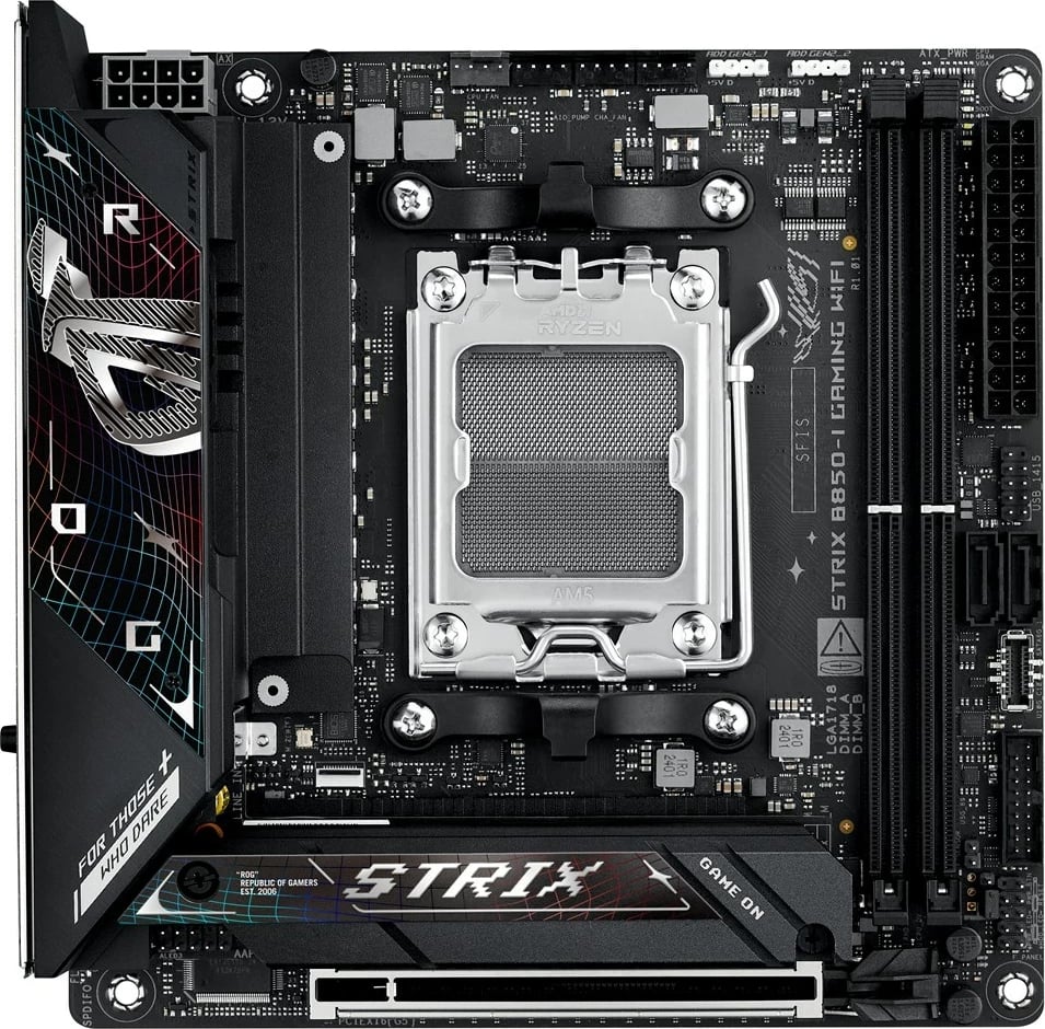 Pllakë amë ASUS ROG STRIX B850-I GAMING WIFI, Socket AM5, mini ITX, E zezë