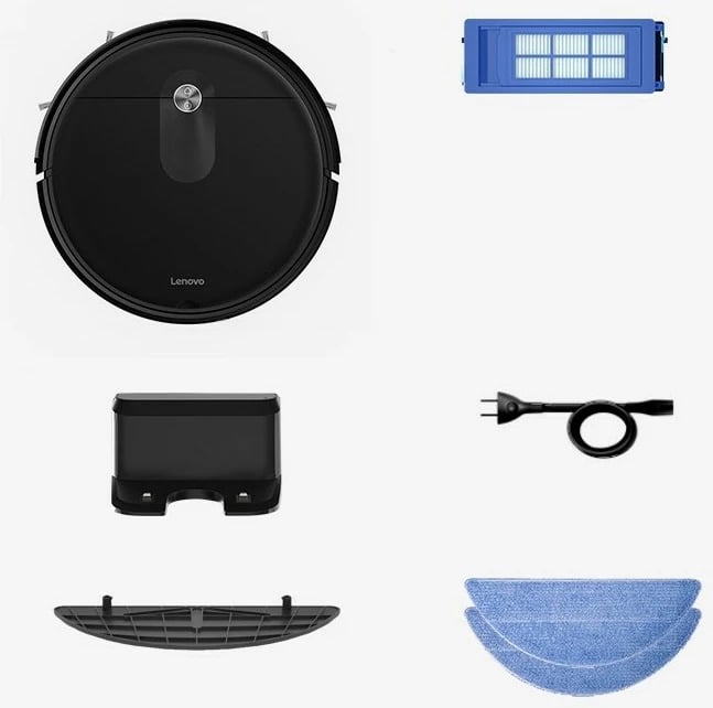 Robot pastrues Lenovo E2 Pro, automatik, 450 ml, 120 min, HEPA, i zi