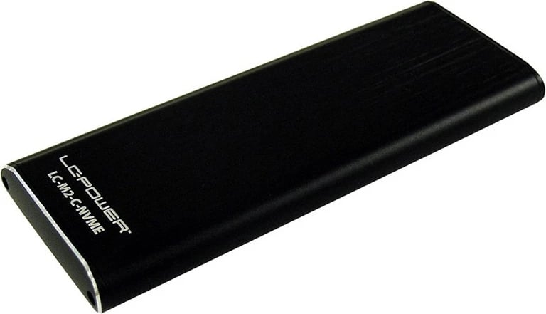 Kasë LC-Power LC-M2-C-NVME për SSD M.2 NVMe, USB Type-C, e zezë