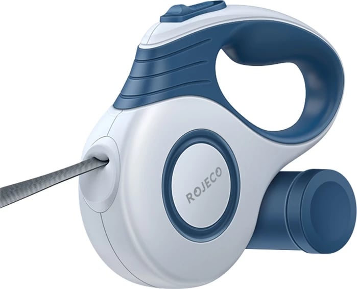Litar automatik për qen Rojeco A12, 3m, blu