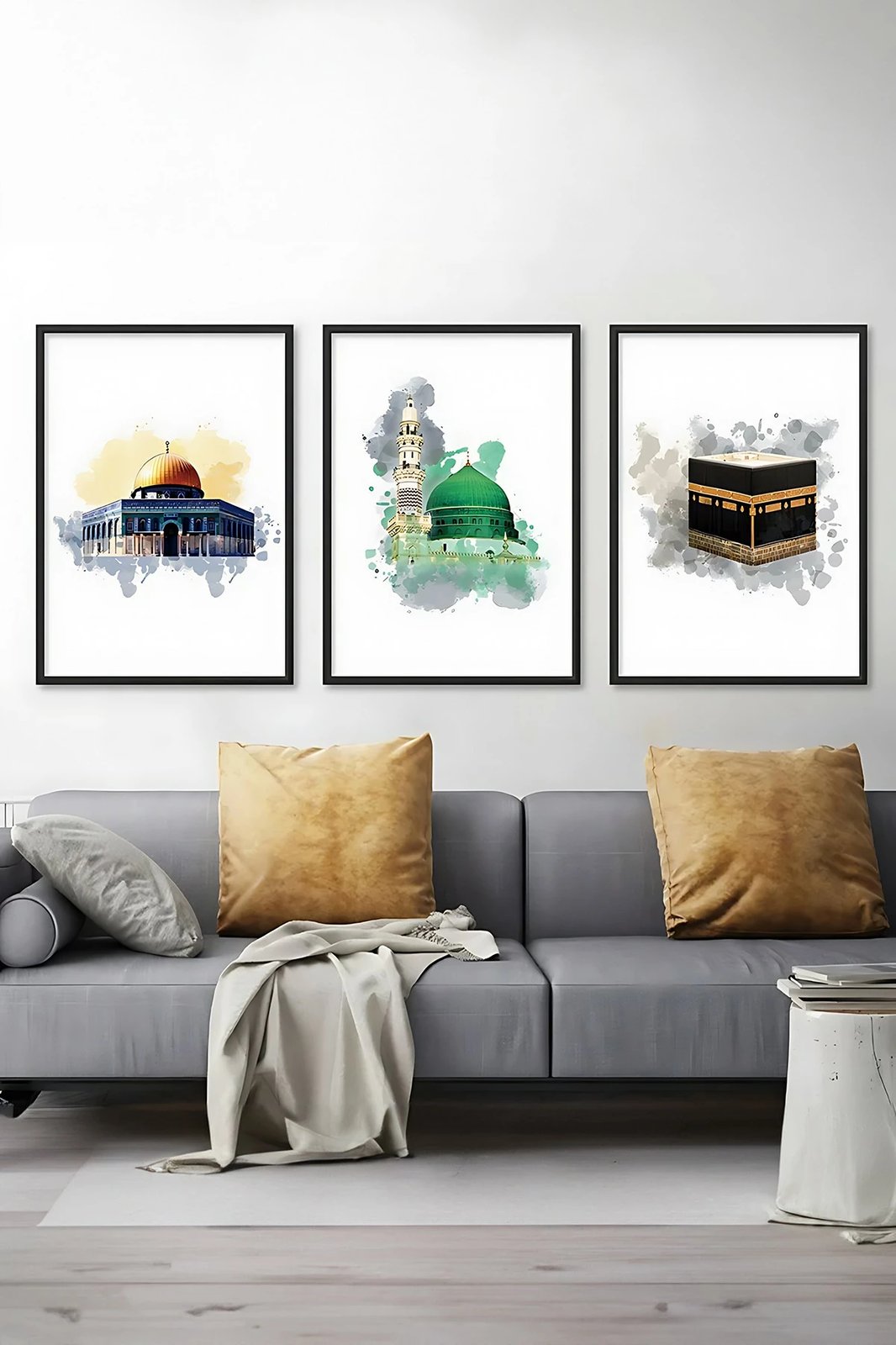 Set pikturash dekorative (3 copë), Wallity, Artsycllct4