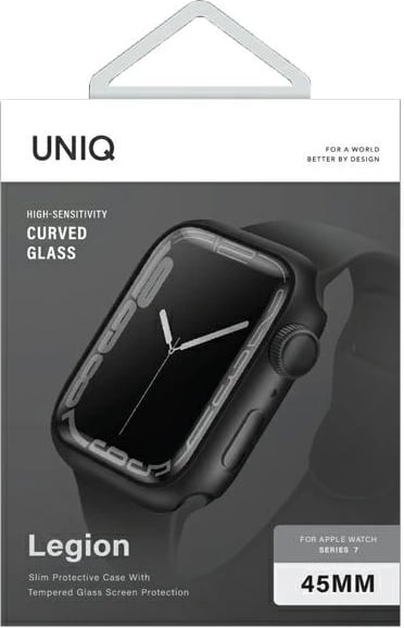 Mbështjellës Uniq Legion për Apple Watch Series 7/8/9/SE2 45mm, i zi