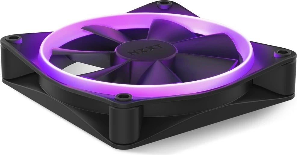 Ventilator për Kasë Kompjuteri NZXT F120 RGB, 12 cm, i Zi