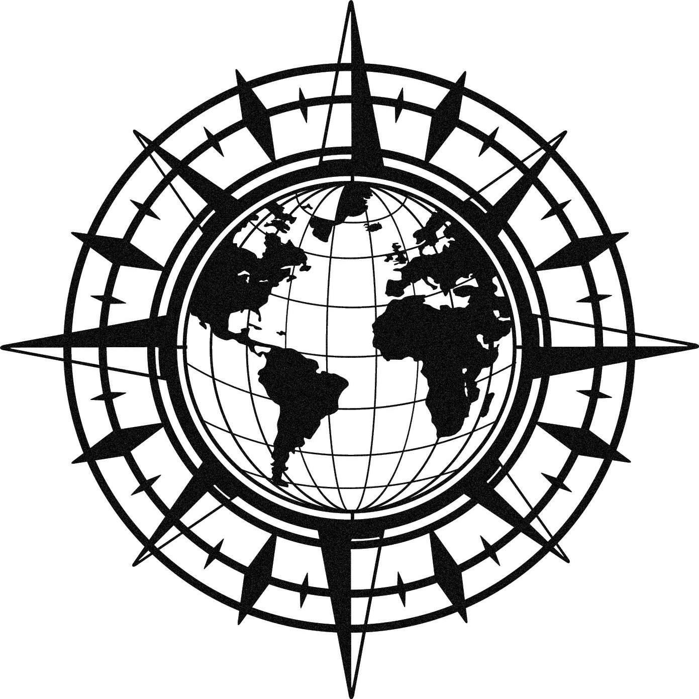 Aksesor dekorativ metalik për mur Wallity, Gercek Dunya, ngjyrë e zezë, 49x49cm